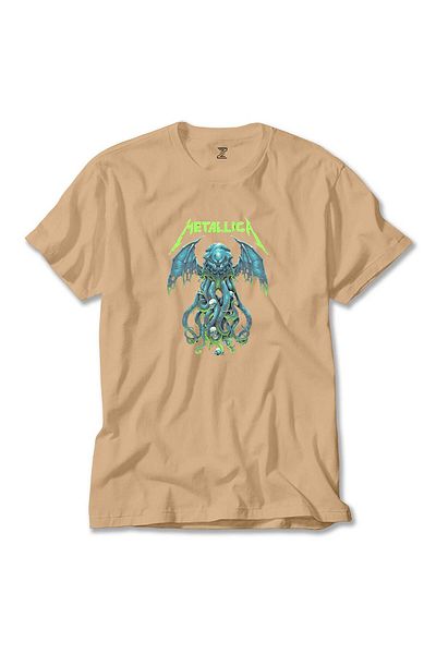 Z zepplin Μπλουζάκι Metallica Octopus Bat Cream