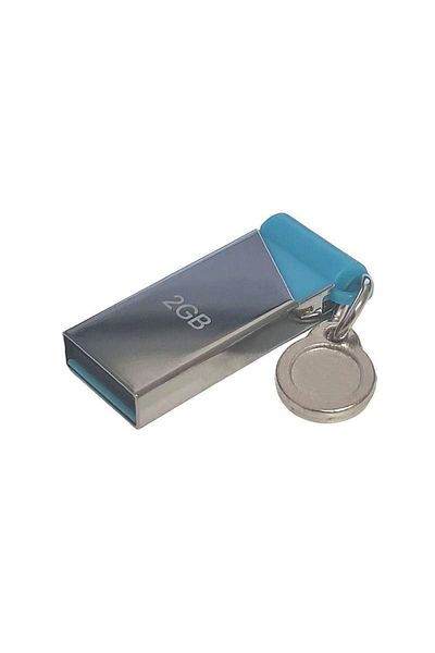 SIKS Memory Stick, 2 GB, USB 3.0, Metallic Grey / Blue