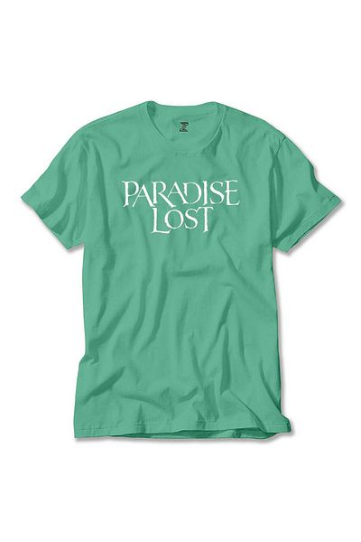 Z zepplin Πράσινο μπλουζάκι με κείμενο Paradise Lost