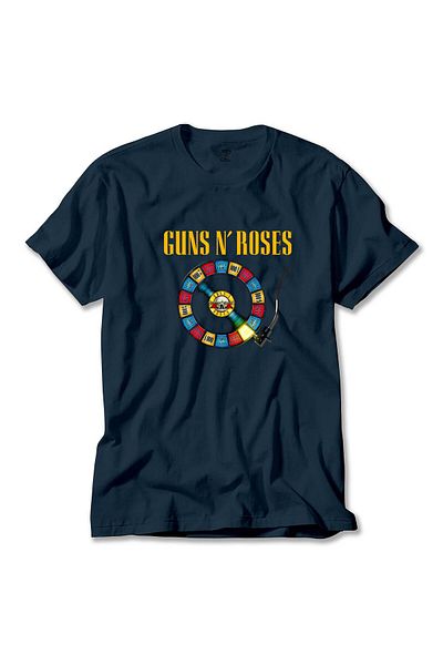 Z zepplin Μπλουζάκι με πλάκα Guns N Roses Navy Blue