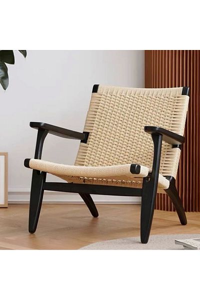 rexa Black rope chair