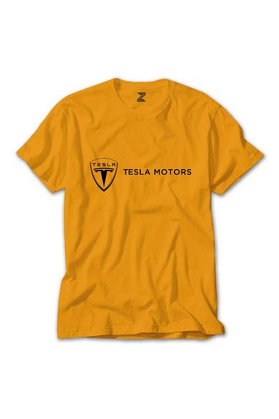 Z zepplin Κίτρινο μπλουζάκι Tesla Motors