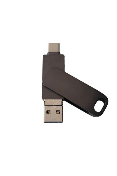 SIKS Metal Memory Stick 4 In 1, Capacity 128 GB, With USB 3.0, Type-C, USB C And Lightning