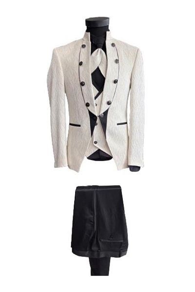 OEM 5-piece, Slim Fit, Tunic Collar Formal Suit