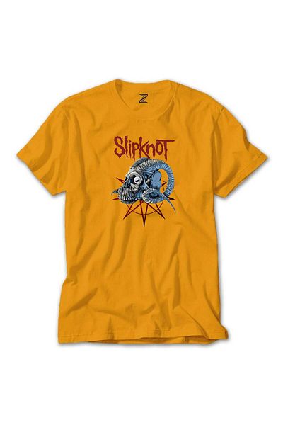 Z zepplin Κίτρινο μπλουζάκι Slipknot Ram Head