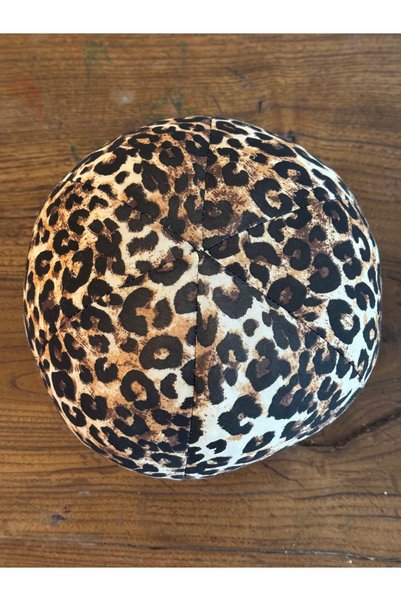 happyteks boutique Leopard Ball Pillow Combed Cotton