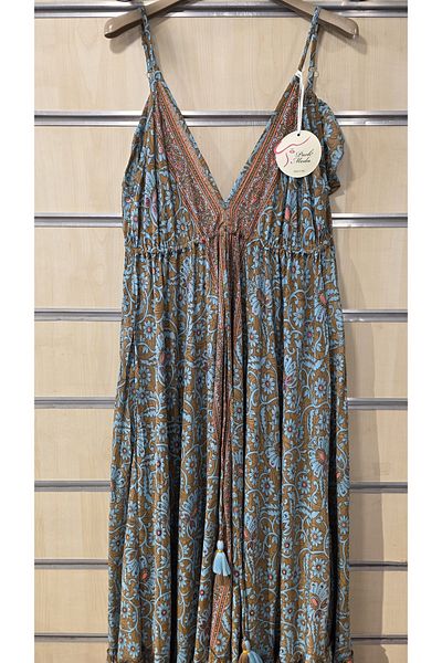 Park Moda Strappy Dress with Tassel Detail on the Back