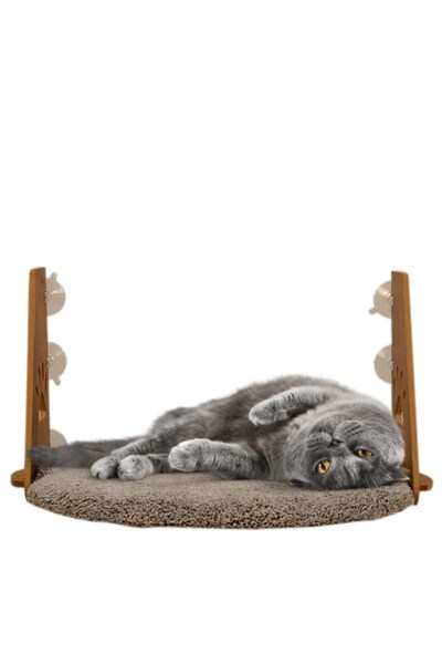 SENNEDİLERSEN Kedi Cam Yatağı , Vantuzlu Kedi Cam Yatak