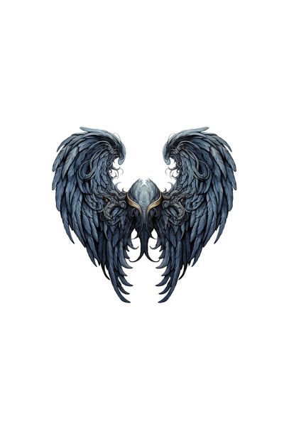 INOVATIX Set de 8 piese, autocolant Adonis cu aripi de înger, INOVATIX®. 6 cm