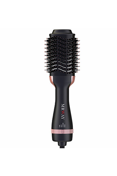 mrway فرشاة تجفيف وتصفيف الشعر اسود