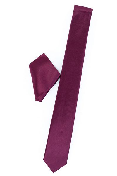 Oppland Men's Satin Fabric Tie Classic Handkerchief Stylish Easy Shape Space Slim Model Slim Fit Design