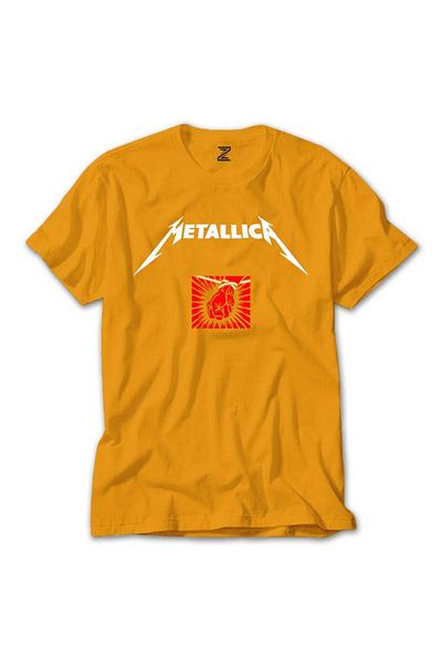 Z zepplin Κίτρινο μπλουζάκι Metallica St. Anger