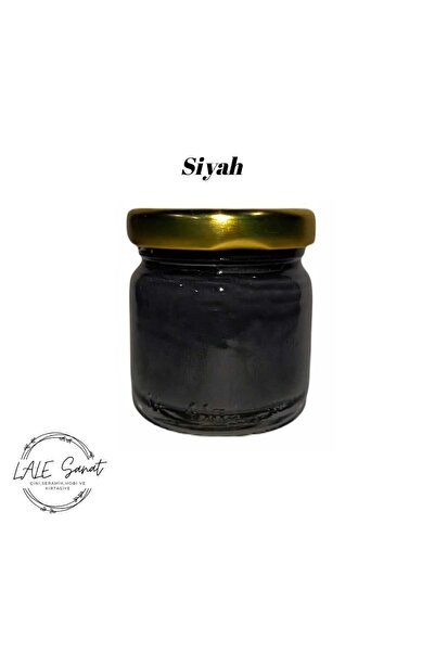 Lale Sanat Siyah Sıraltı Seramik ve Çini Boyası