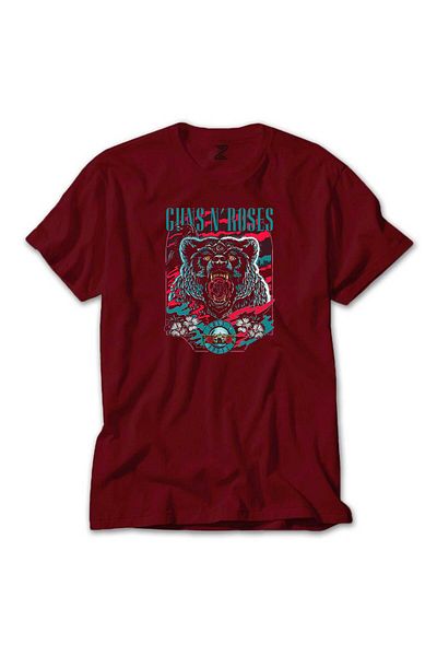 Z zepplin Κόκκινο μπλουζάκι Guns N Roses Bear