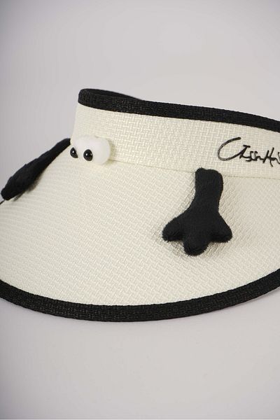 MİNİKO KİDS Kitty Girl's Adjustable Straw Visor Hat