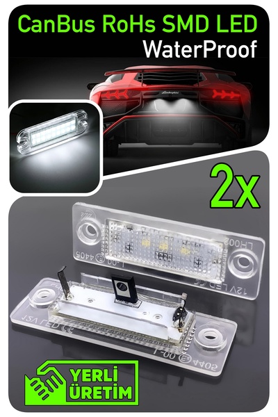 Led Edition Volkswagen VW Jetta 3 MK5 2005-2010 Uyumlu Canbus Led Plaka Aydın...