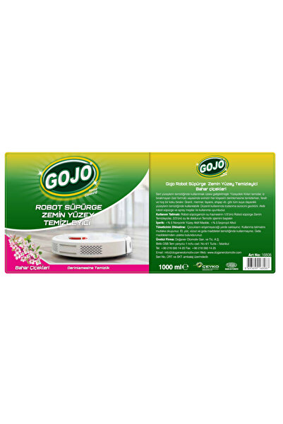 Gojo Robot Süpürge Zemin Yüzey Temizleyici-bahar Çiçekleri 1000 ml