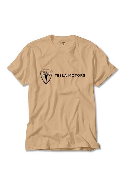 Z zepplin Κρεμ μπλουζάκι Tesla Motors