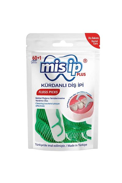 Mis İp Mis Ip Toothpick Dental Floss Plus 60 1 Piece