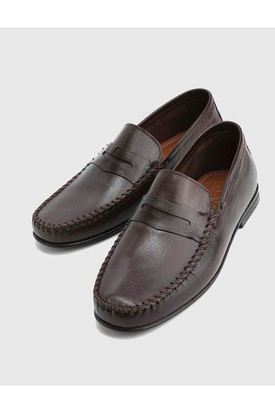 İLVİ Colne Genuine Leather Brown Men's Loafer