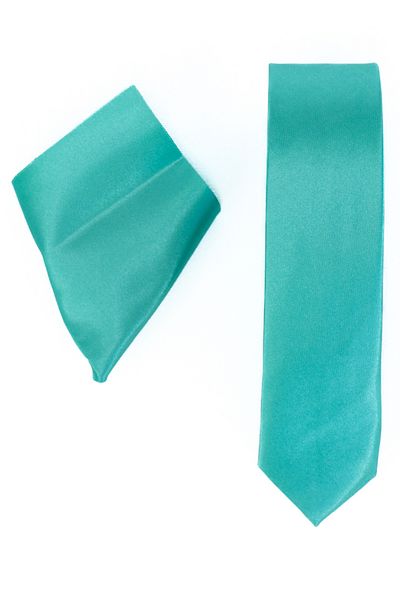 Oppland Men's Satin Fabric Tie Classic Handkerchief Stylish Easy Shape Space Slim Model Slim Fit Design