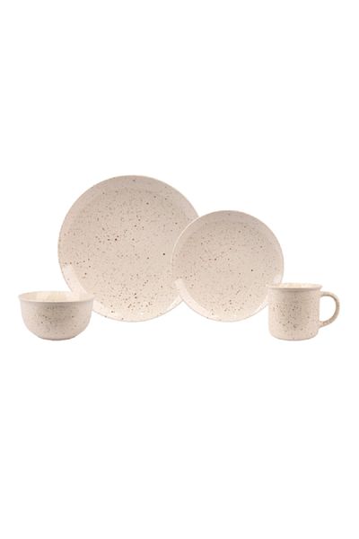 Bien Servi Piece Elegant Design Dinner Set Beige