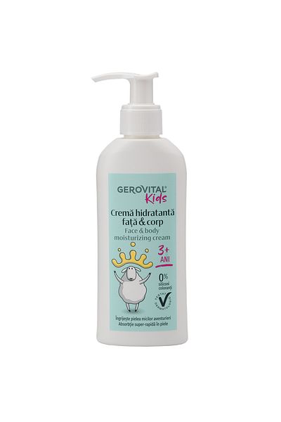 GEROVITAL Crema hidratanta pentru fata si corp Gerovital Kids, 150 ml