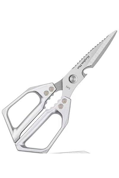 Choice1 Silvery NEW 1pc Heavy-Duty Kitchen Scissors Stainless Steel Multi-Pur...