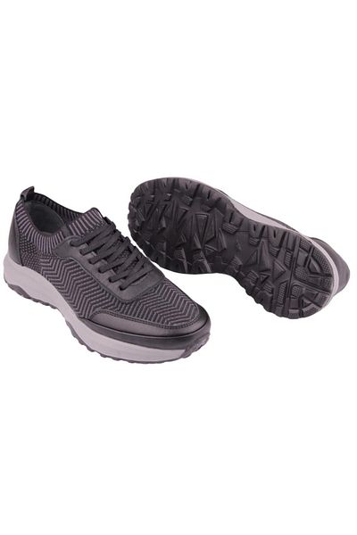 DETECTOR Trailknit Flex Men's Genuine Leather & Knitwear Casual Sports Shoes 2762