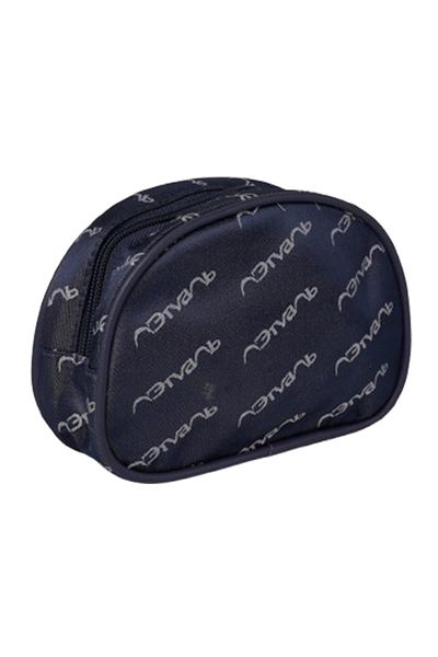 Limitless Cosmetic & Makeup Bag Stylish, Large Capacity Travel Organizer, Half Moon, Blue