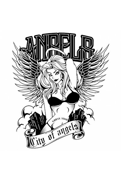 INOVATIX Set de 8 piese, autocolant Orașul îngerilor, INOVATIX®. 6 cm