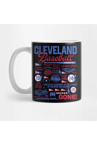 Pixxa Cleveland Baseball Trophy Cup