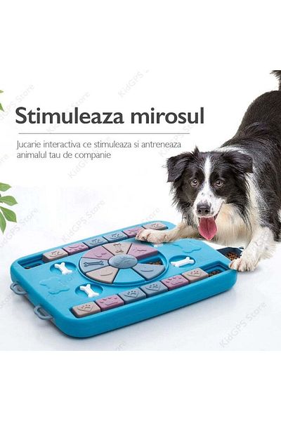 GRUNLUFT Bol de hrănire lentă pentru câini și pisici cu puzzle Grunluft HappyPET PB-AY-123