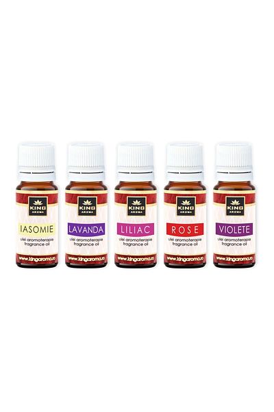 KingAroma Pack of 5 Floral aromatherapy scented oils, Kingaroma, 10 ml
