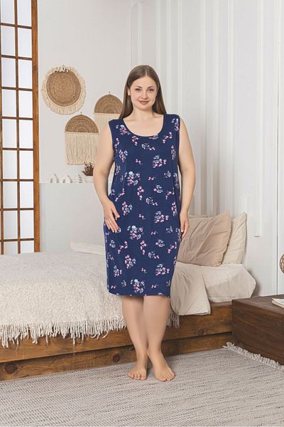 Asel Φόρεμα Lycra Soft Fabric Plus Size Βαμβακερό Βαμβακερό