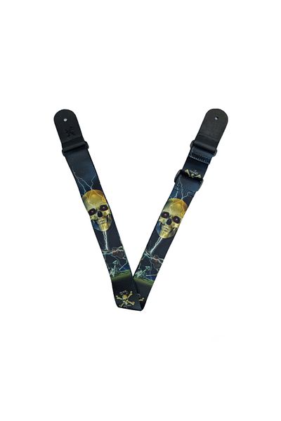 SX GSP2LS, guitar strap, lightning pattern