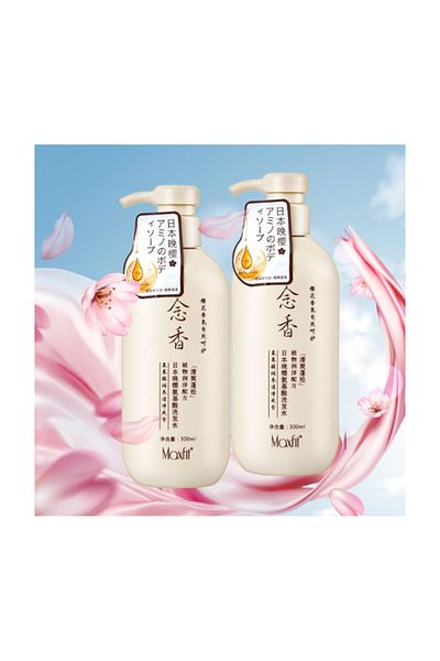 MACON Sakura Japanese Shampoo 300ml, Lifusha Shampoo and Conditioner