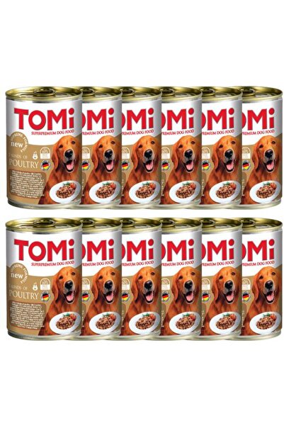 Tomi Kümes Hayvanlı Konserve Yetişkin Köpek Maması 400gr 12lı