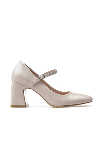 YAŞAR KAŞLI Women's Thick Heeled Shoes 25Y Ykş.8250 Z Skin Patent Leather