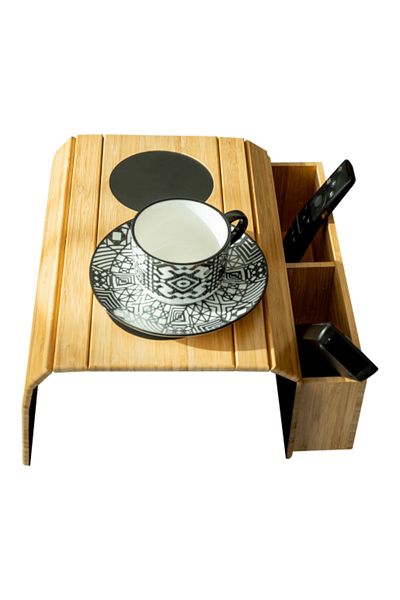 Decorer Organizator bambus natur Vise 46x32x6.5 cm