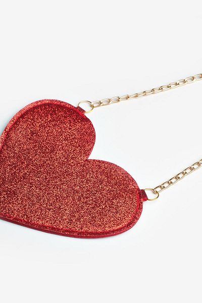 Le Mabelle Red Heart Shaped Girl's Bag
