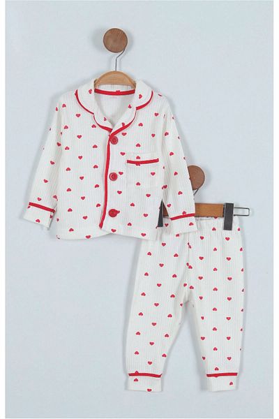 Baby Wings Heart Printed Baby Pajama Set