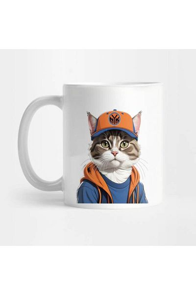 Pixxa Knicks Cat Mug Cup