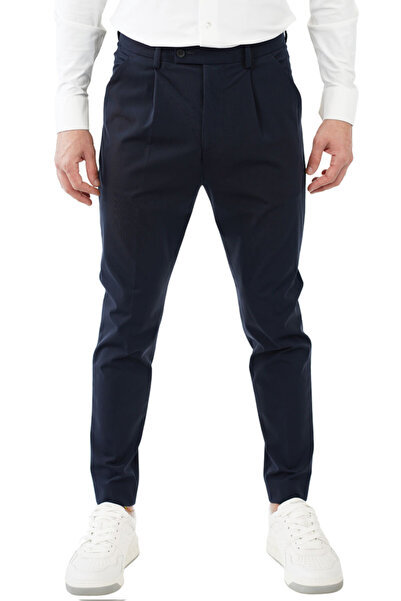 IOS - Innovation of suiting PANTALONI MODERNI - IOS by Maica - ALBASTRU ÎNCHI...