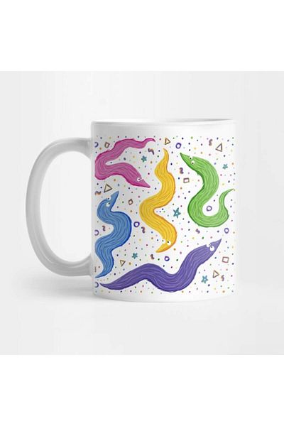 Pixxa Colorful Worms Mug