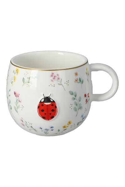 EasyLife Fancy Garden 3D Ladybug Printed Mug Multicolor 400ml