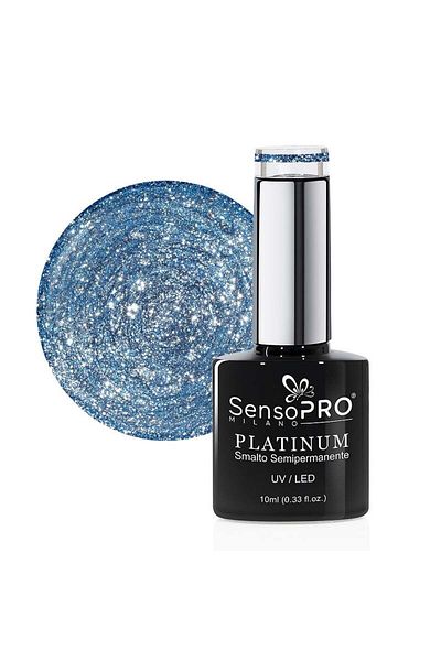 SensoPRO Milano Platinum SensoPRO Milano semi-permanent nail polish 10ml, Sky Reflection #25