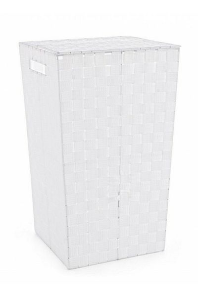 Bizzotto White Laundry Basket 33x33x53 cm
