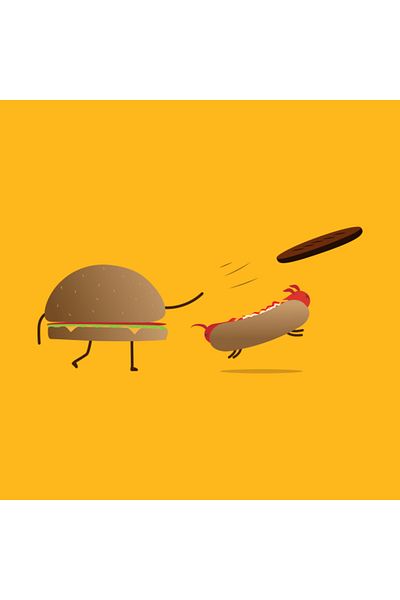 Pixxa Hamburger and Sausage Mug Cup