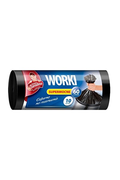 OEM Saci menajeri 60x10 cm, Ana, LDPE, negru - Ideal pentru curățenie și orga...